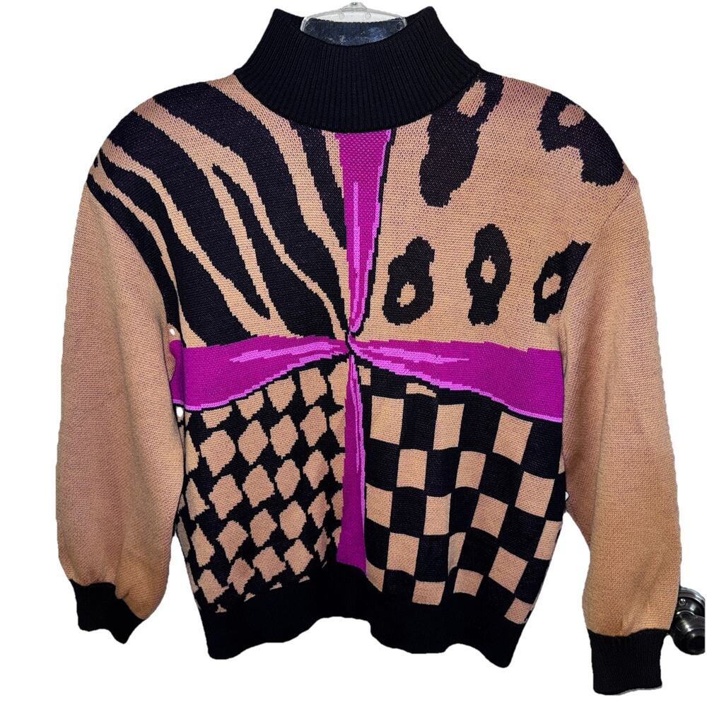 Vintage 80’s Marie St. John 100% Wool Sweater Sz Medium NWT